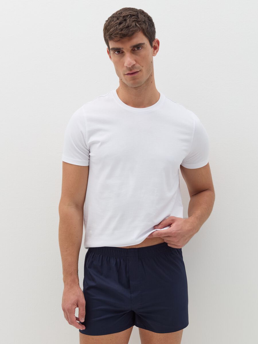 Two-pack boxer shorts in woven fabric with micro pattern_0