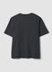 Grey cropped pure cotton T-shirt with "The Exorcist" print, regular fit_1
