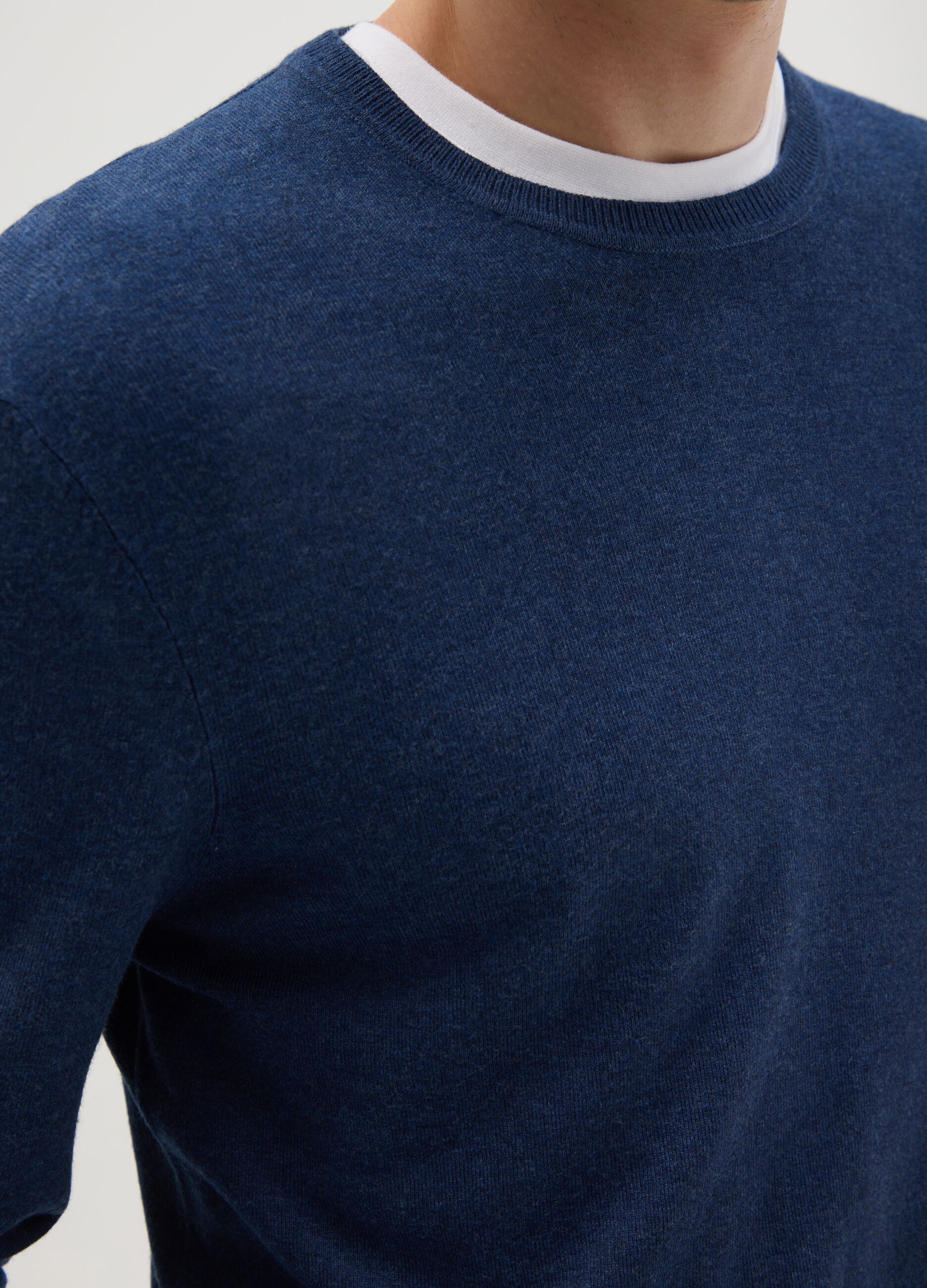 Blue Regular Fit Sweater
