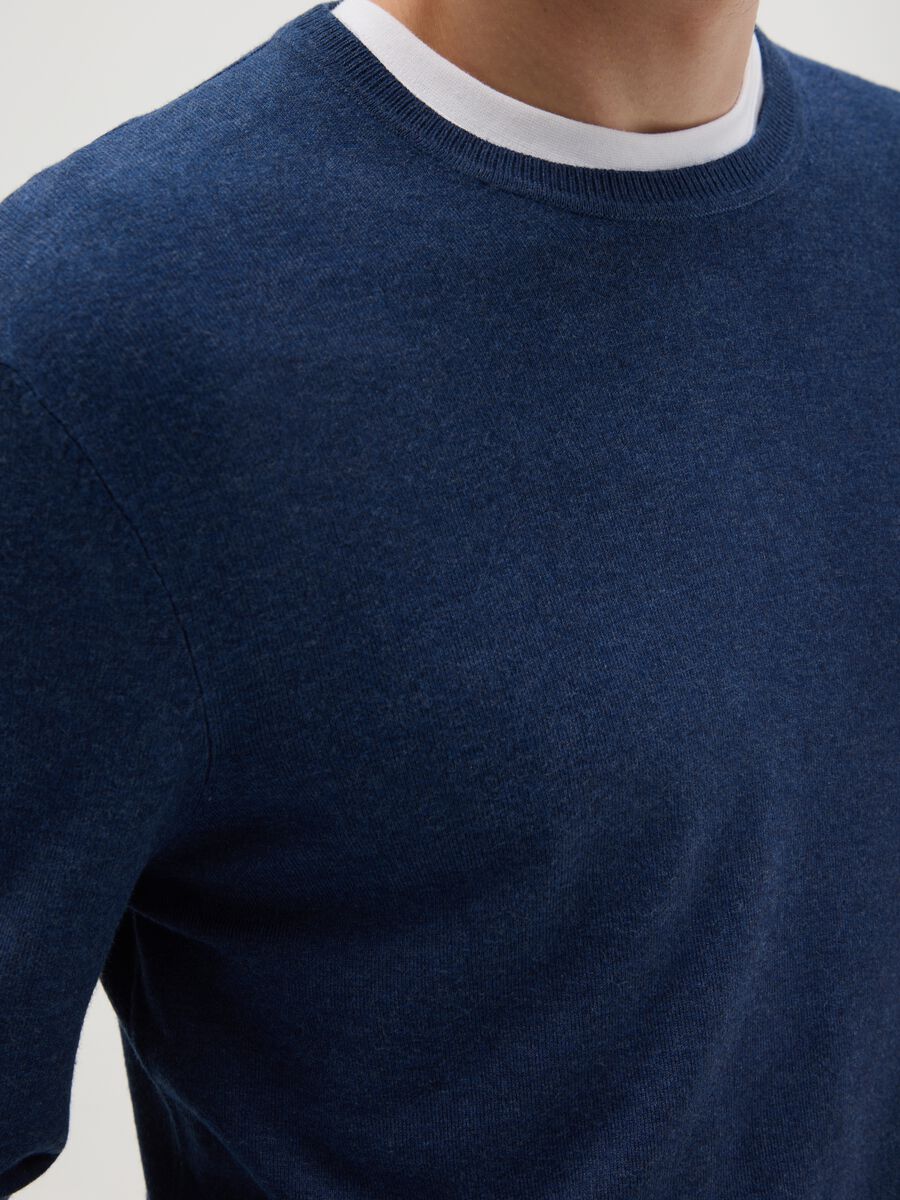 Blue Regular Fit Sweater_2