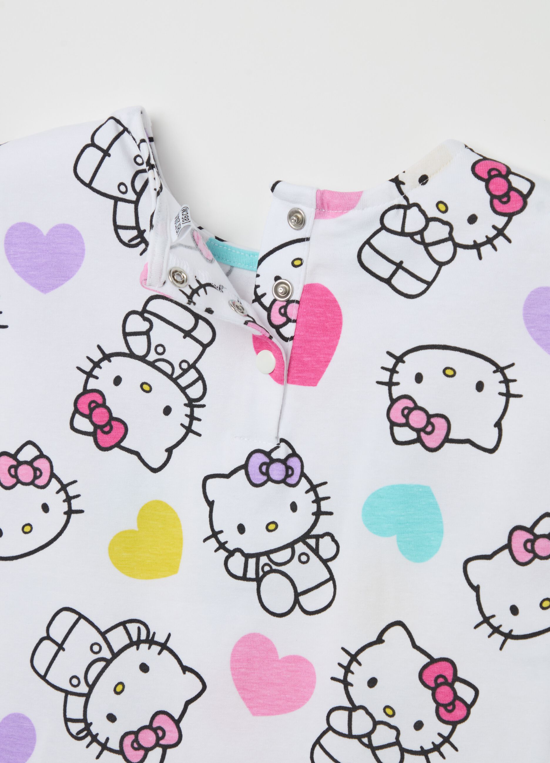 Jogging set con stampa Hello Kitty e cuori