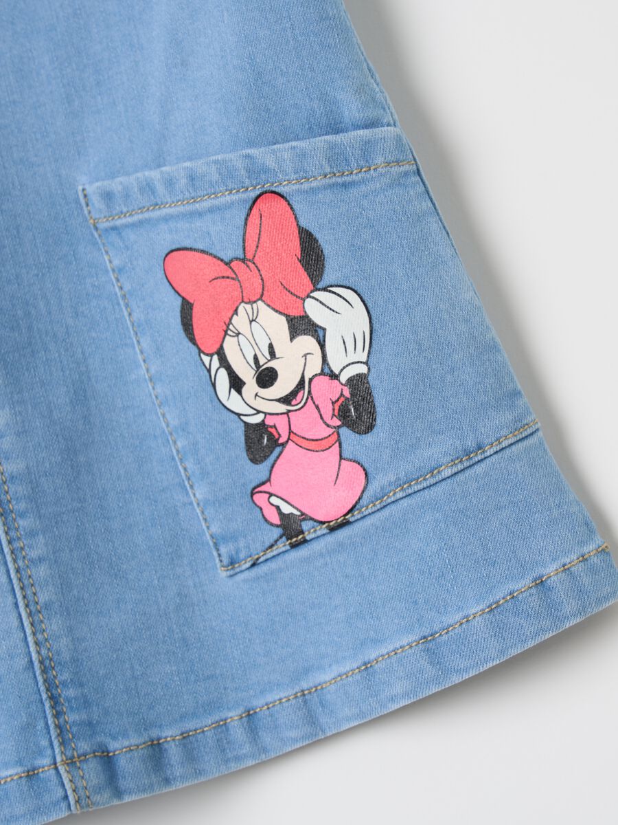 Pinafore in denim with Daisy Duck and Minnie Mouse print_3