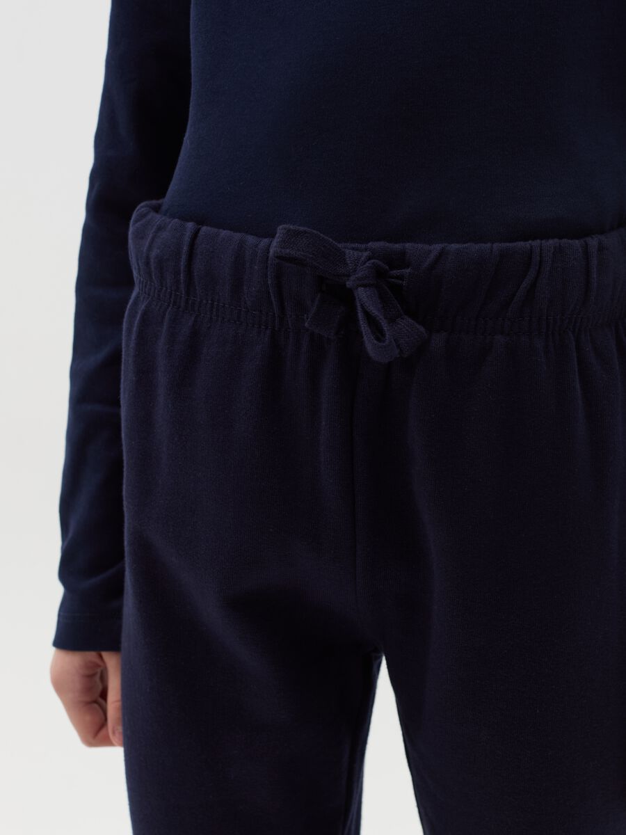 Joggers in felpa con coulisse_2