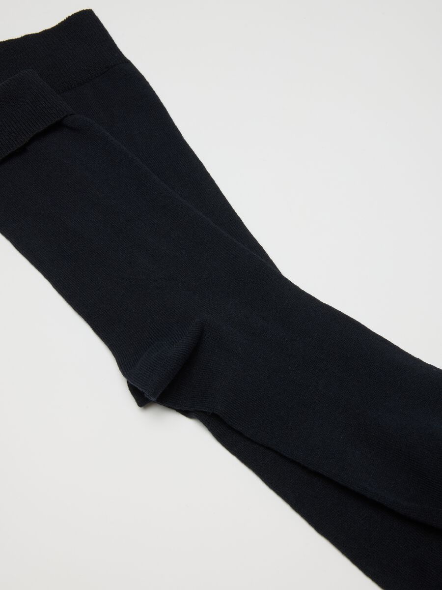 Bipack calzini in misto cotone blu elasticizzati_1