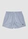 Blue swim shorts with drawstring waist_0