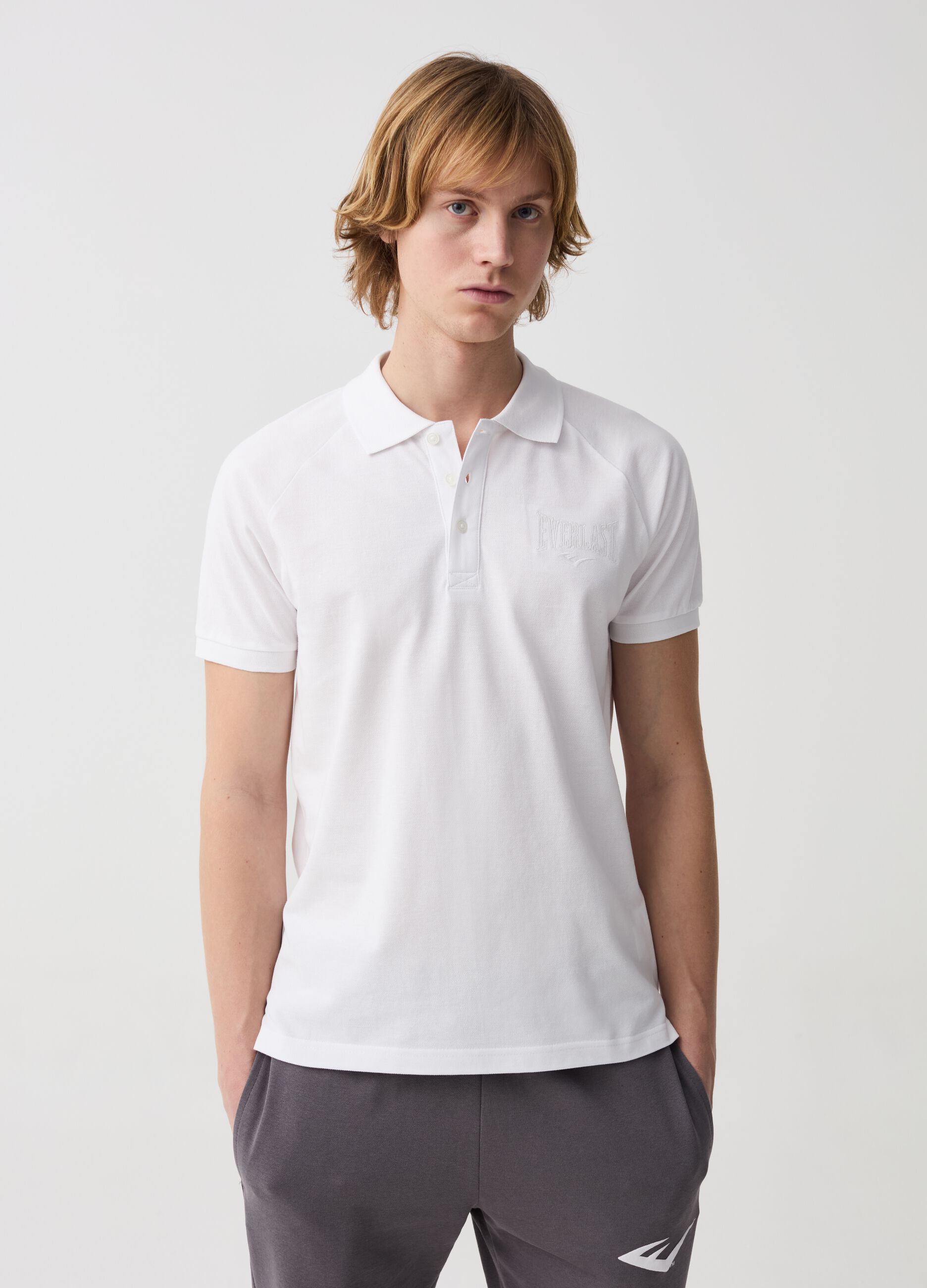 Ovs Polo con maniche raglan e ricamo logo