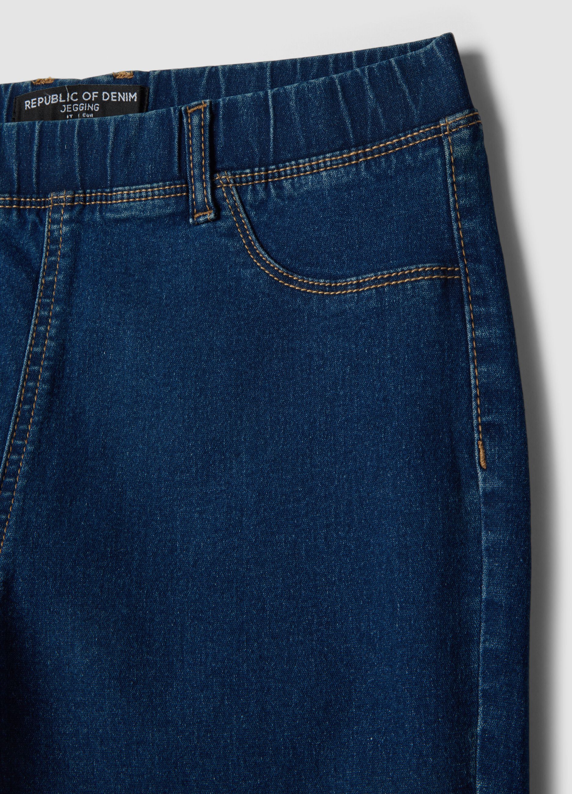 Jeans in misto cotone denim elasticizzato blu skinny fit