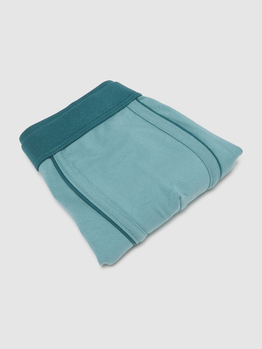 Boys' Stretch Cotton Blue Boxer Shorts_3