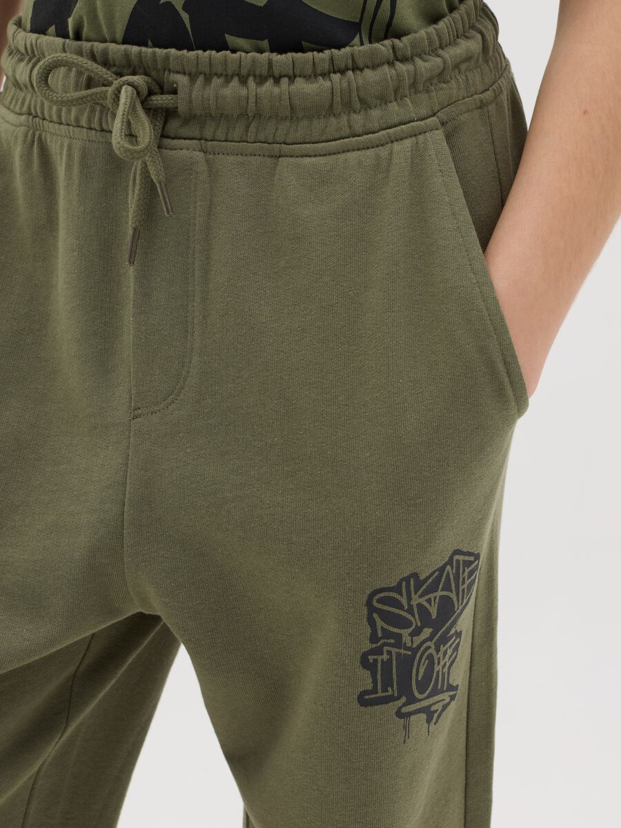 Loose-fit joggers with drawstring and print_2