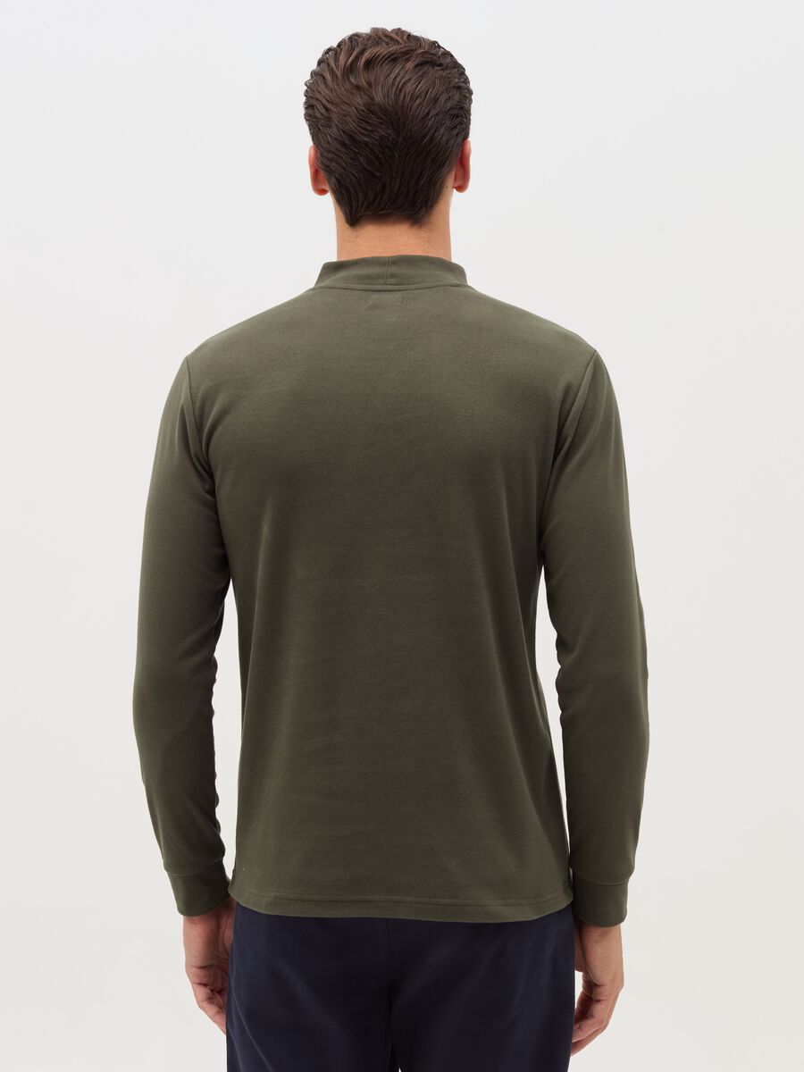 Fleece sweatshirt with mock neck_2