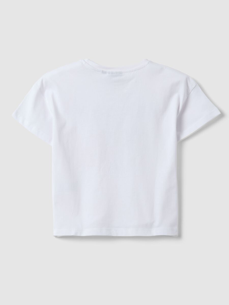 T-shirt bianca in puro cotone con stampa K-Pop Demon Hunters regular fit_1