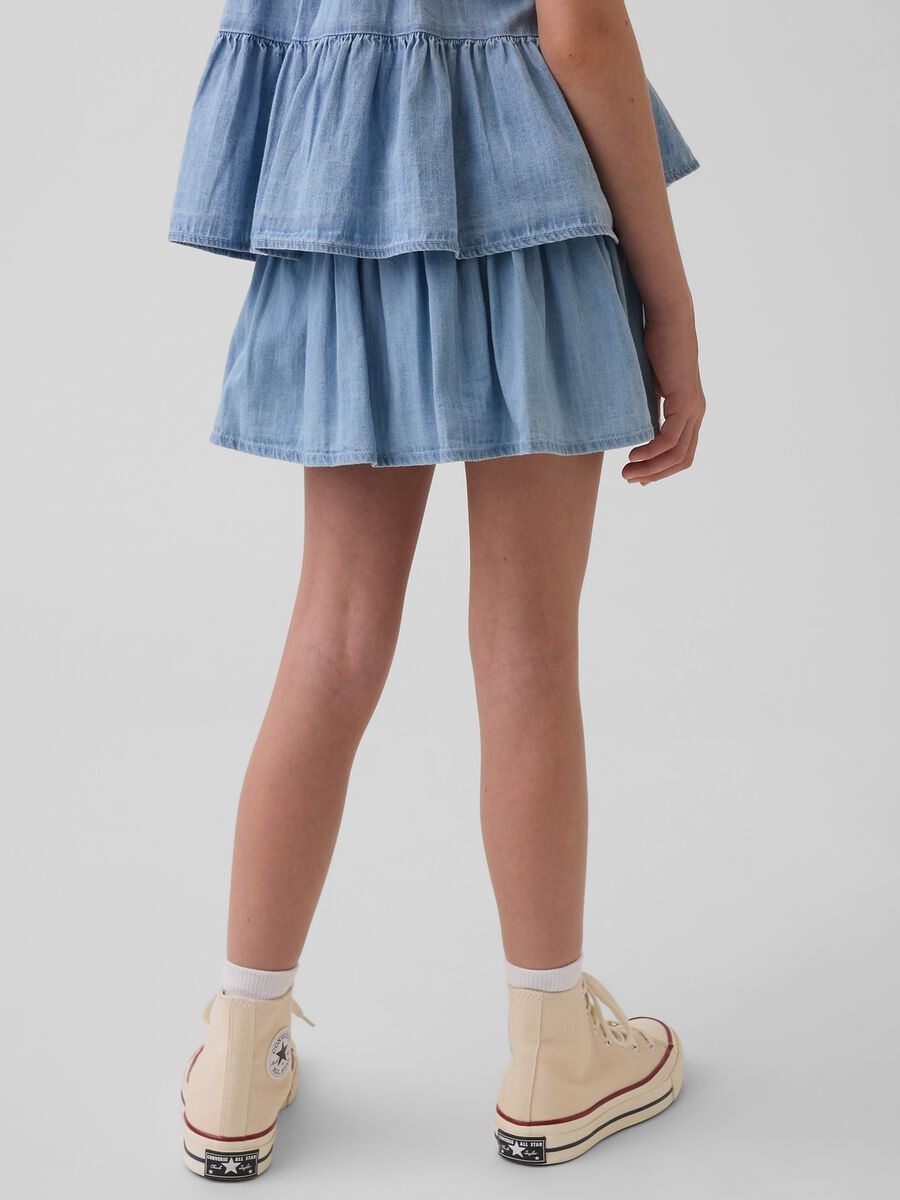 Gonna denim in puro cotone_1