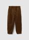 Children's Brown Velvet Trousers Regular Fit_0