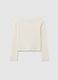 Girls' White Cotton Regular Fit Jumper_4