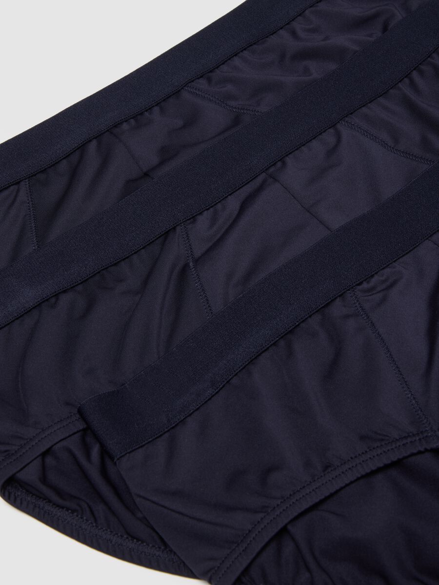 Tripack slip in tessuto elasticizzato blu_1