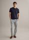 Short sleeve polo in pure blue cotton regular fit_1