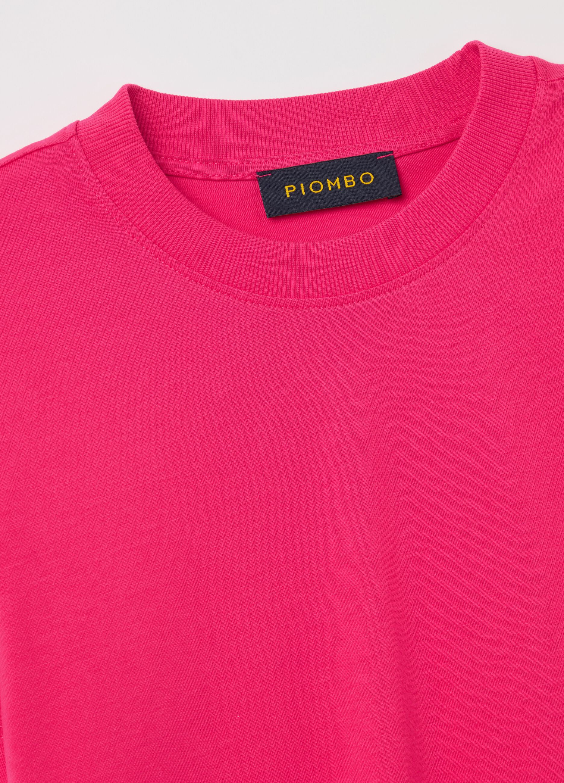 T-shirt girocollo in cotone