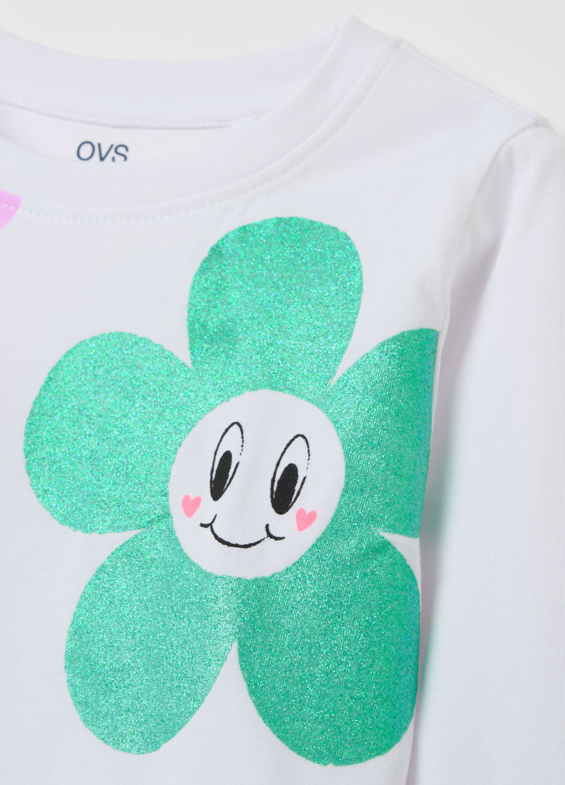 T-shirt a maniche lunghe con stampa 
