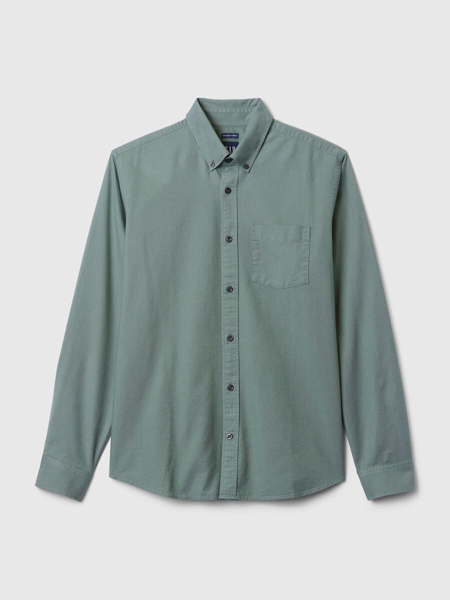Camicia regular fit in cotone oxford_3