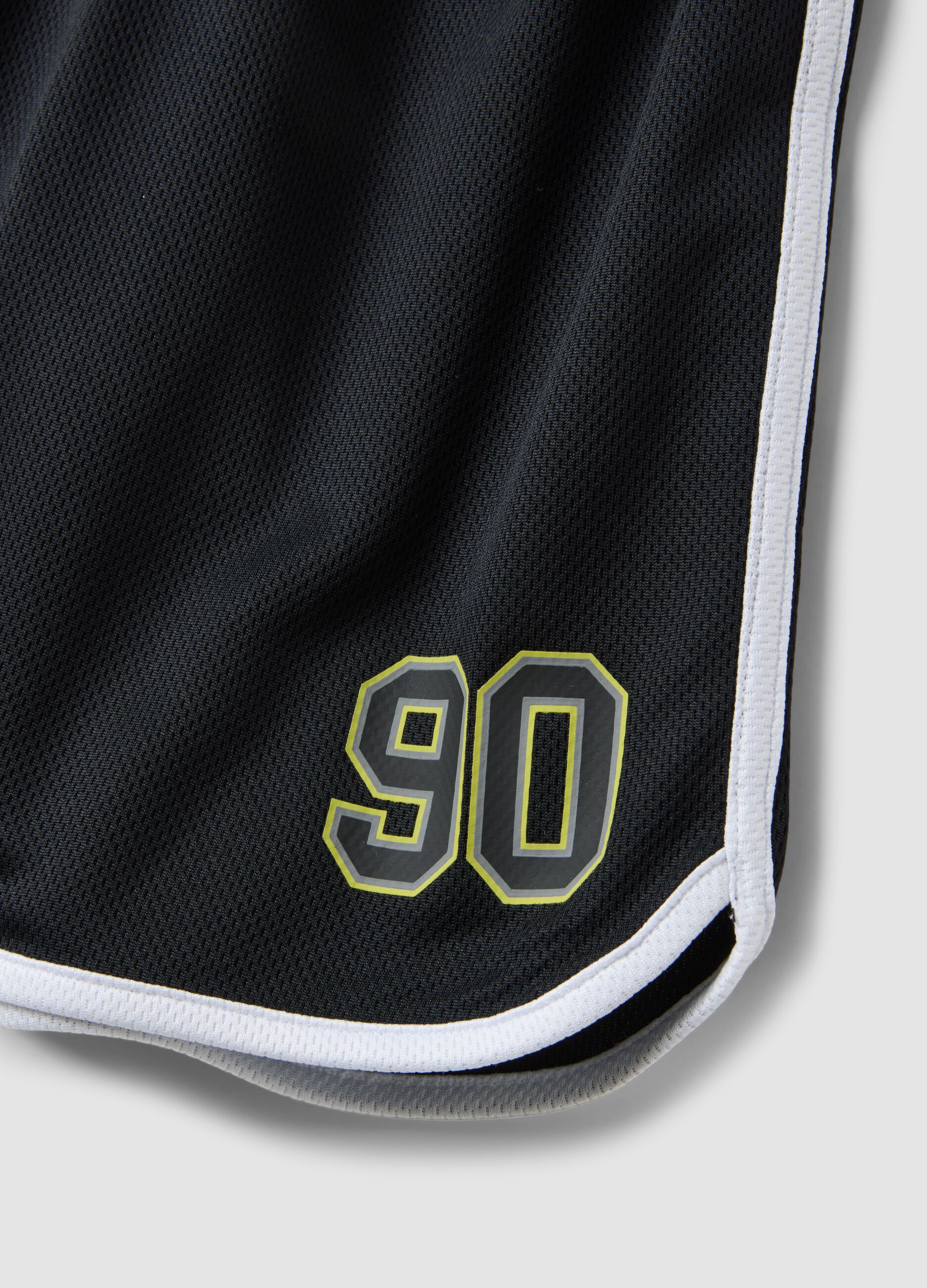 White and blue vest and shorts set