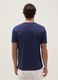 Pure cotton blue regular fit T-shirt_2