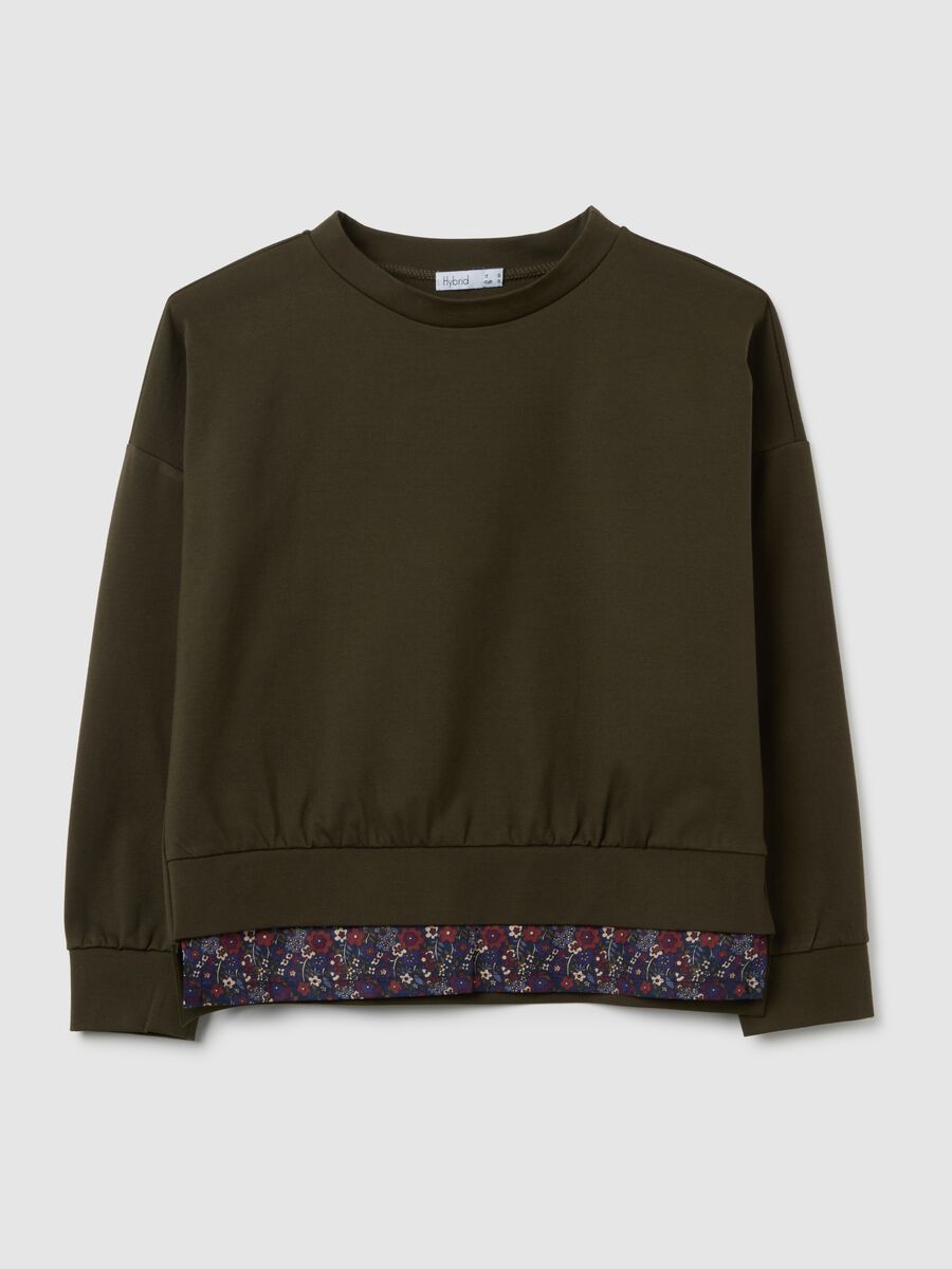 Green regular fit sweatshirt_4