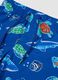 Blue boys&rsquo; swim shorts with ocean print_2