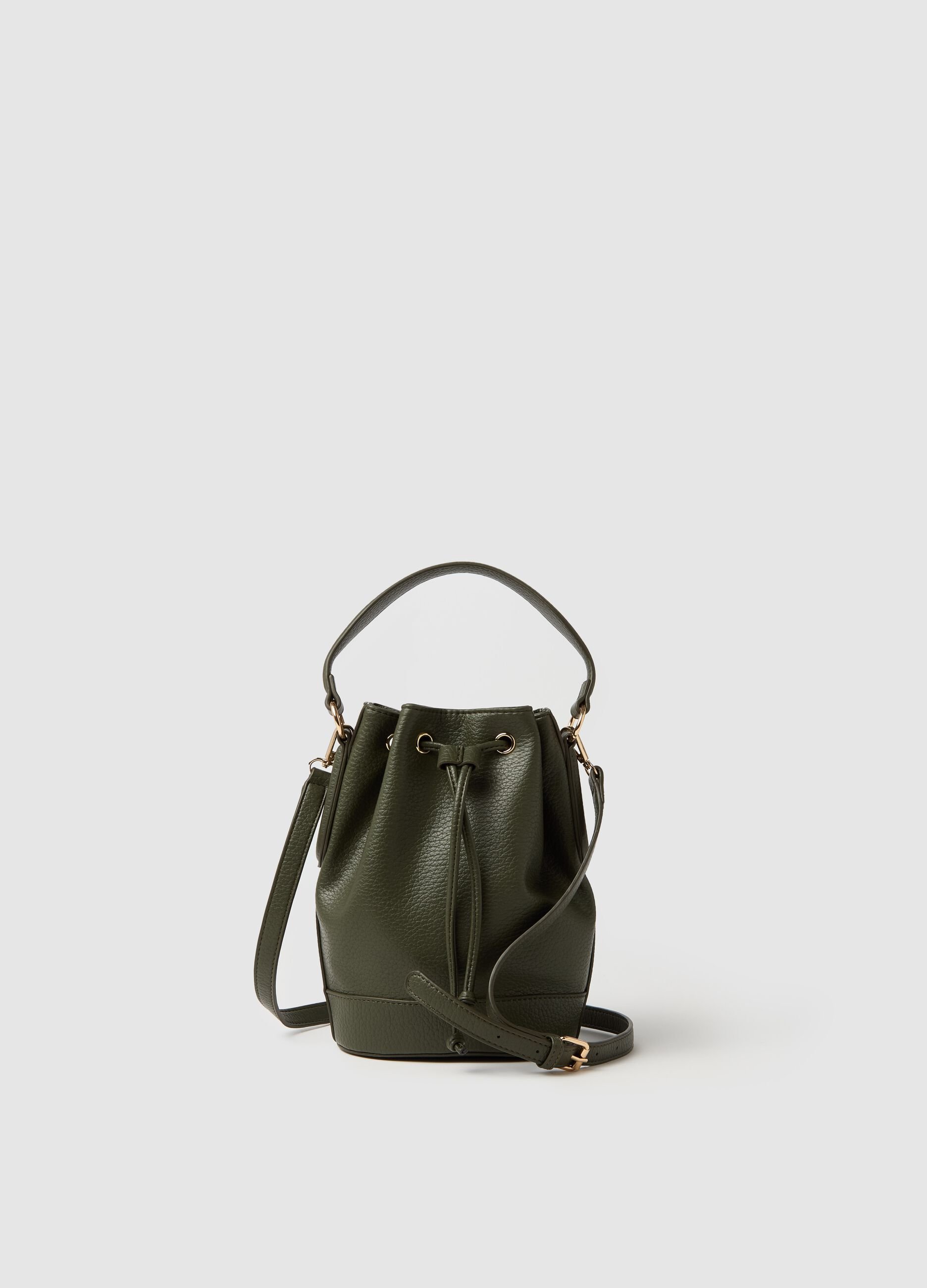 Bucket bag with shoulder strap