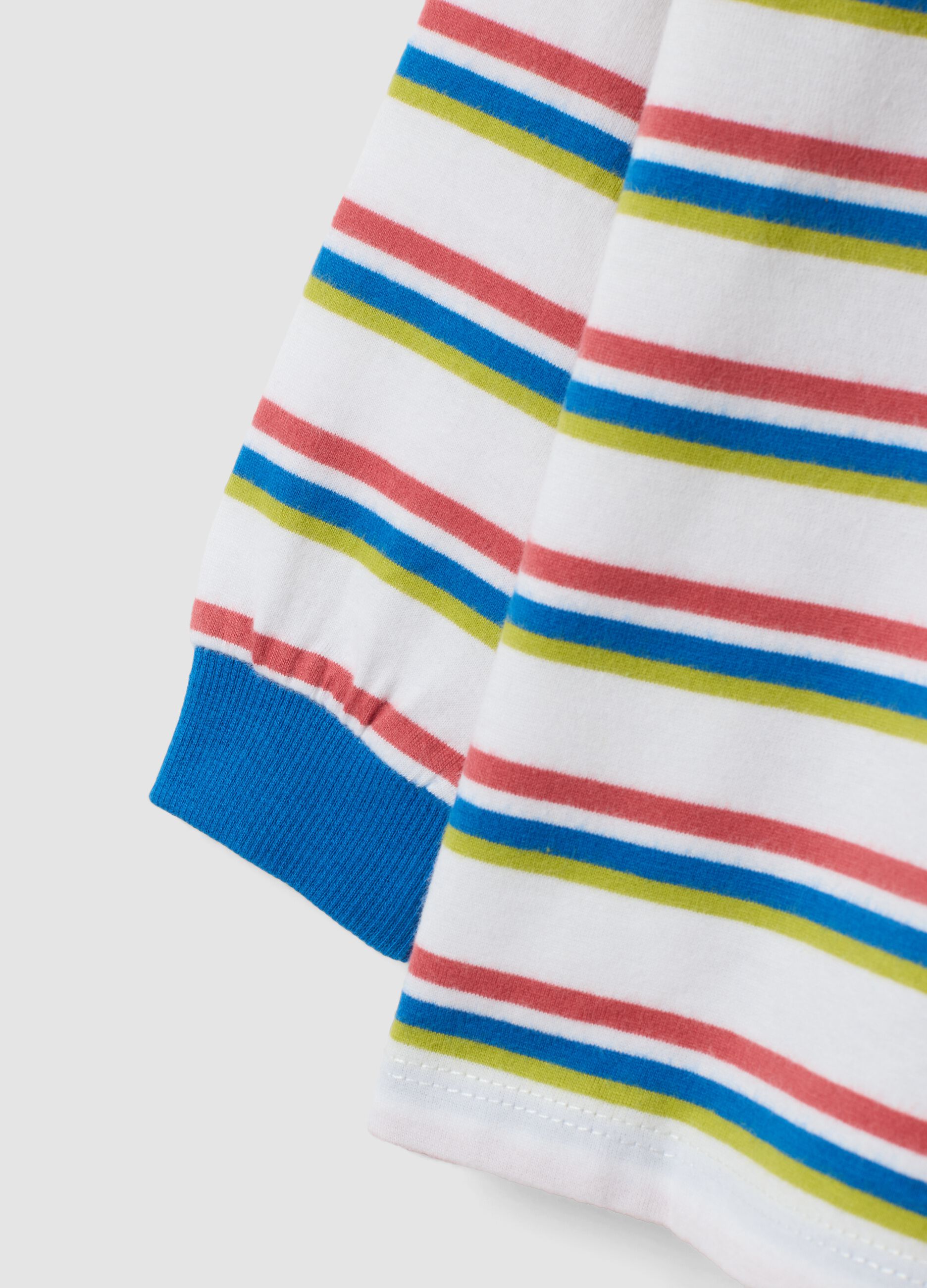 T-shirt bianca girocollo in puro cotone organico