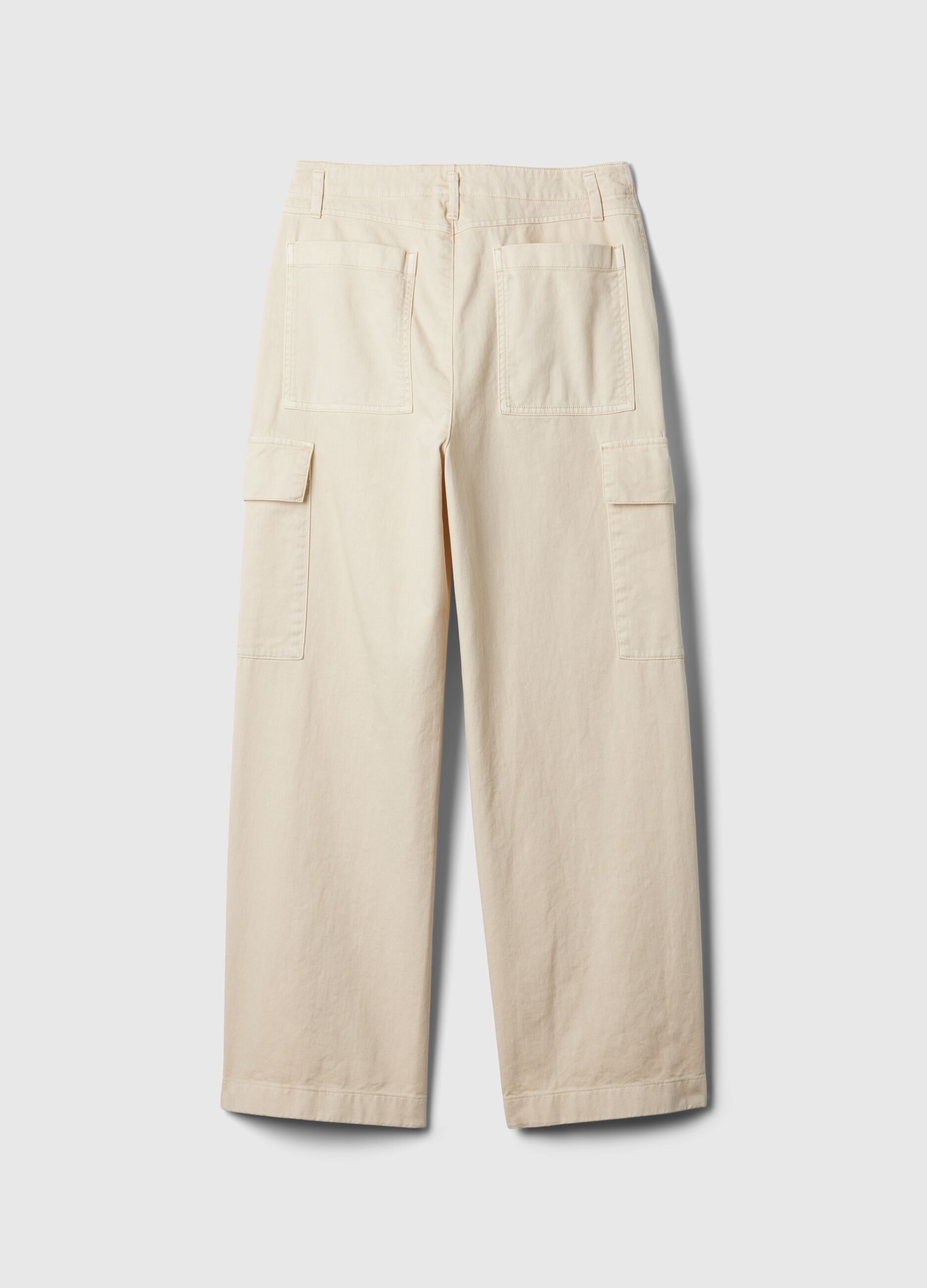 Loose-fit cargo trousers in cotton