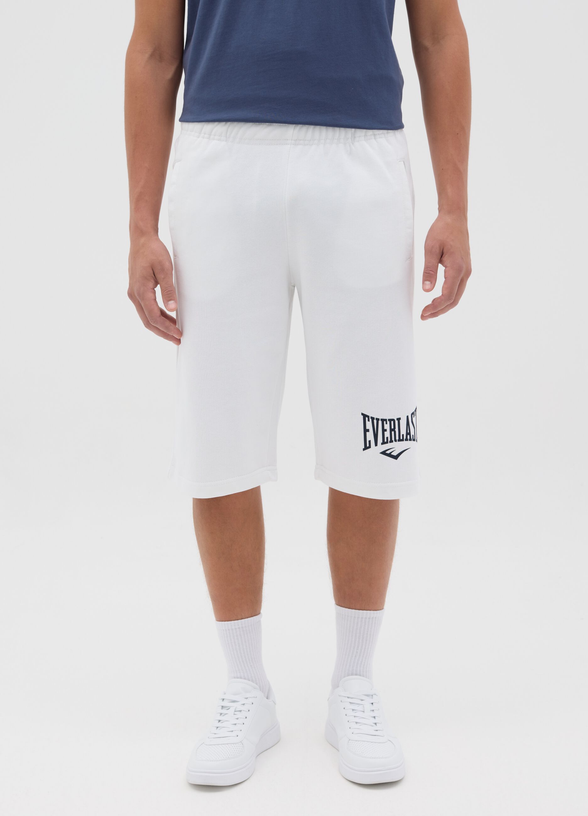 White Everlast Sports Bermuda Shorts