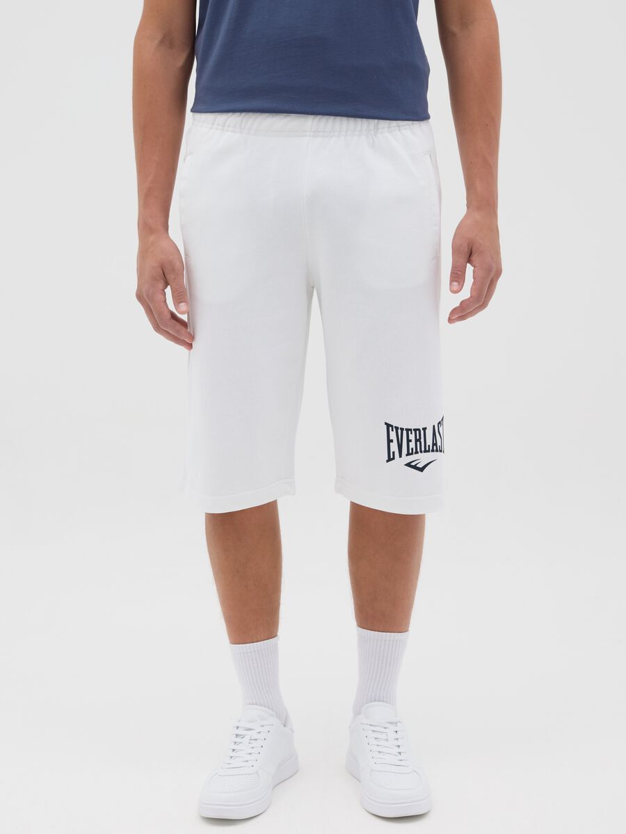White Everlast Sports Bermuda Shorts_1