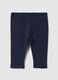 Blue newborn cotton trousers, regular fit_1