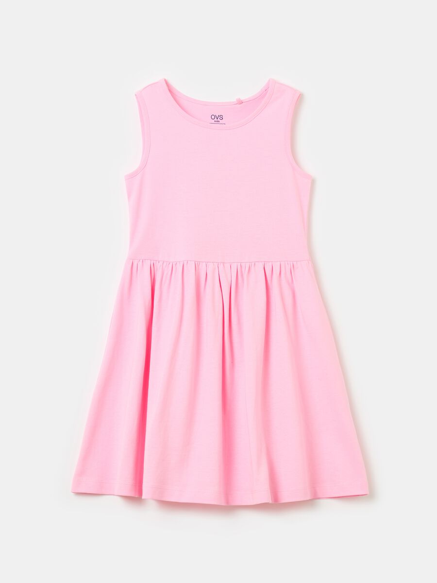 Sleeveless cotton dress_0