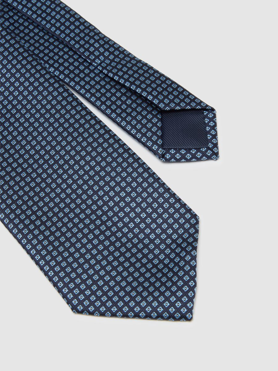 Cravatta da uomo in tessuto multicolor slim fit_1