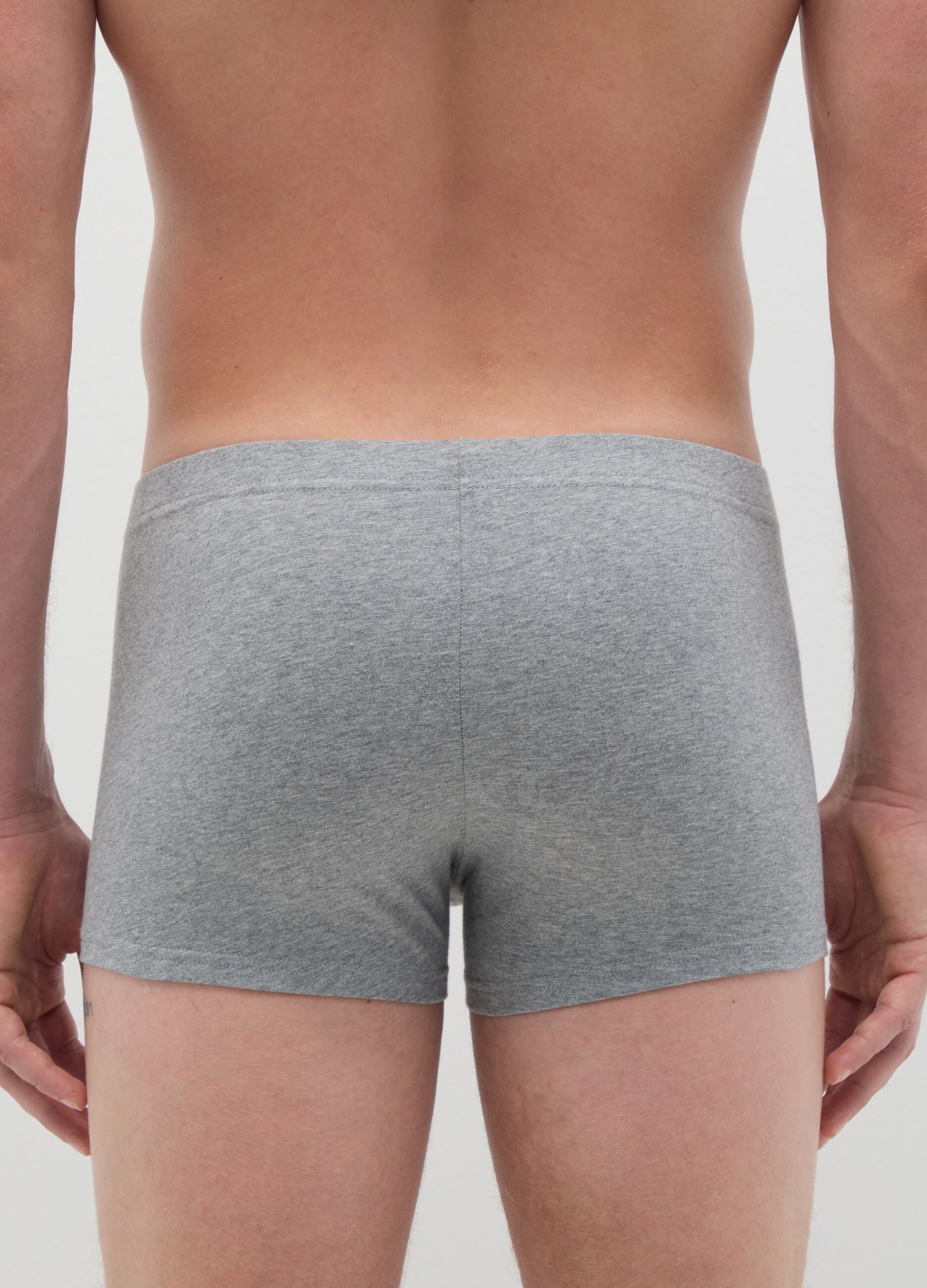 Grey Cotton Regular Fit Boxers