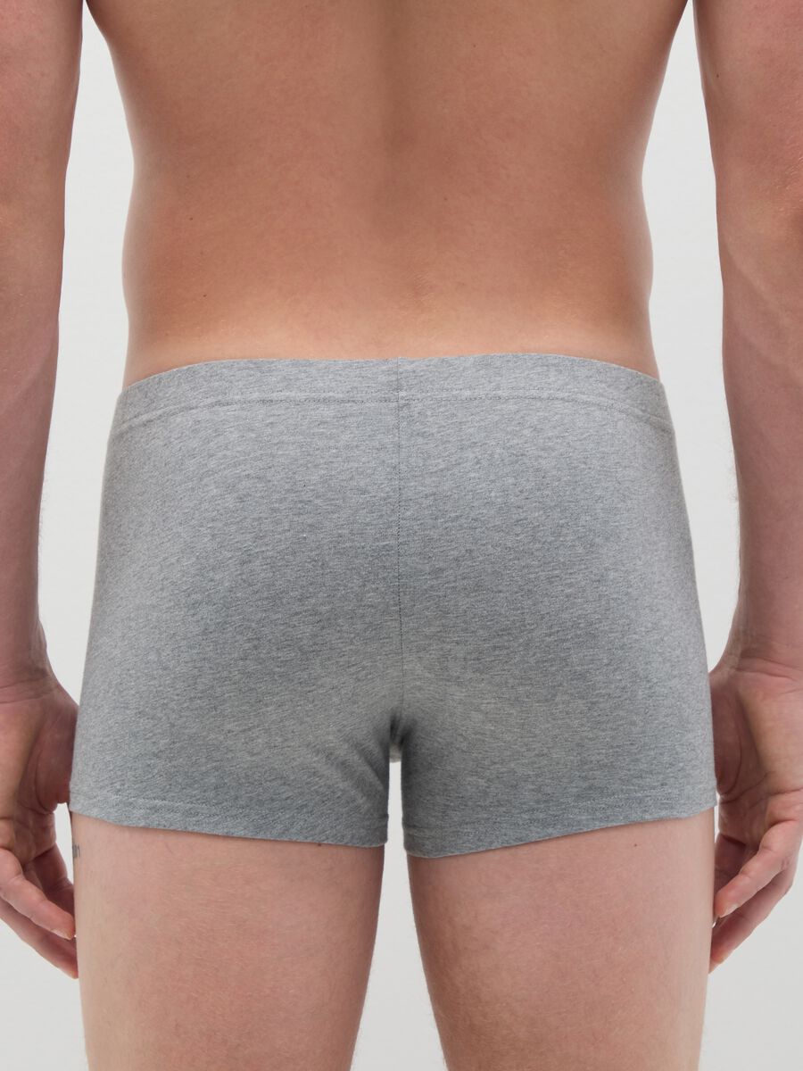 Grey Cotton Regular Fit Boxers_3
