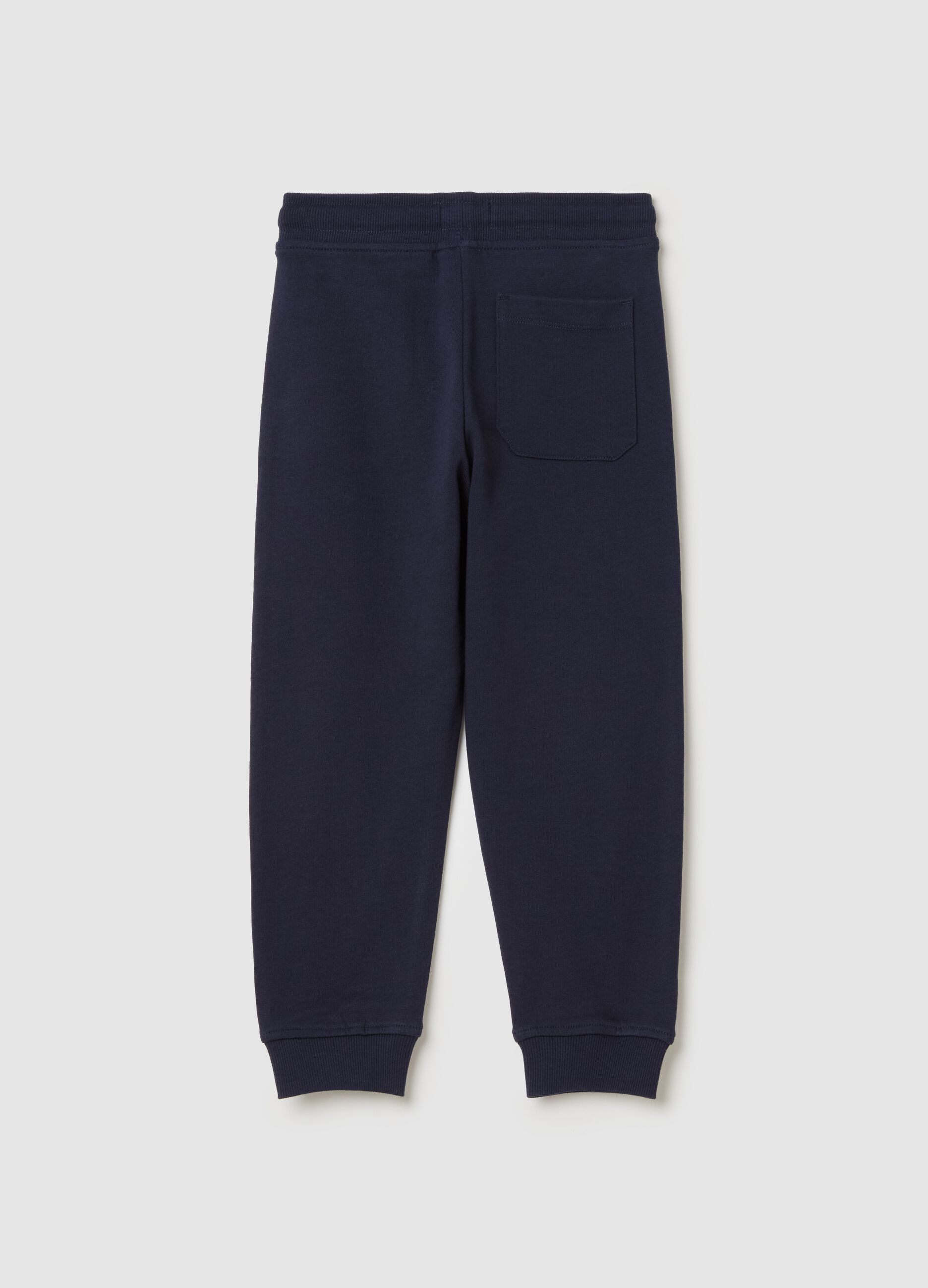 Fleece joggers with drawstring