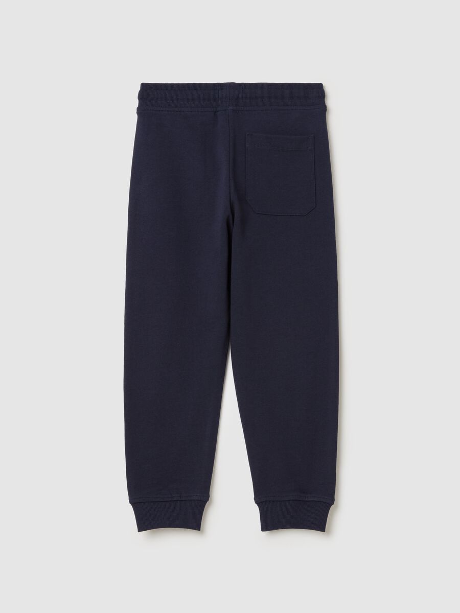 Fleece joggers with drawstring_1