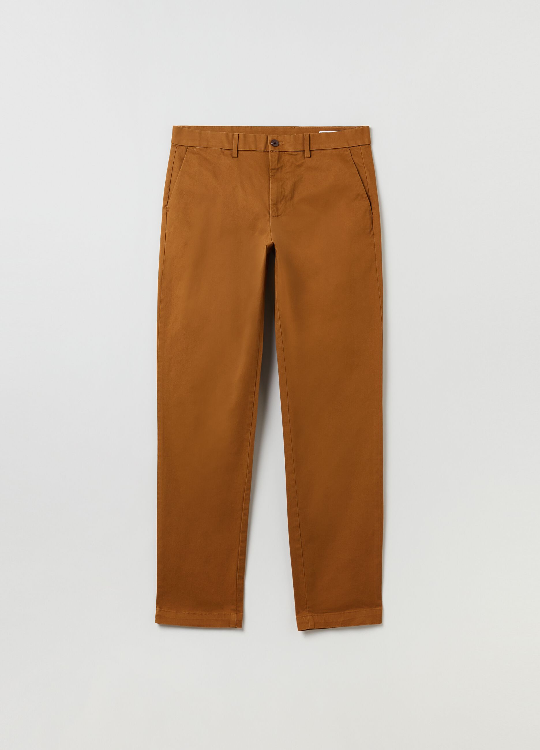 Pantaloni slim fit in cotone stretch