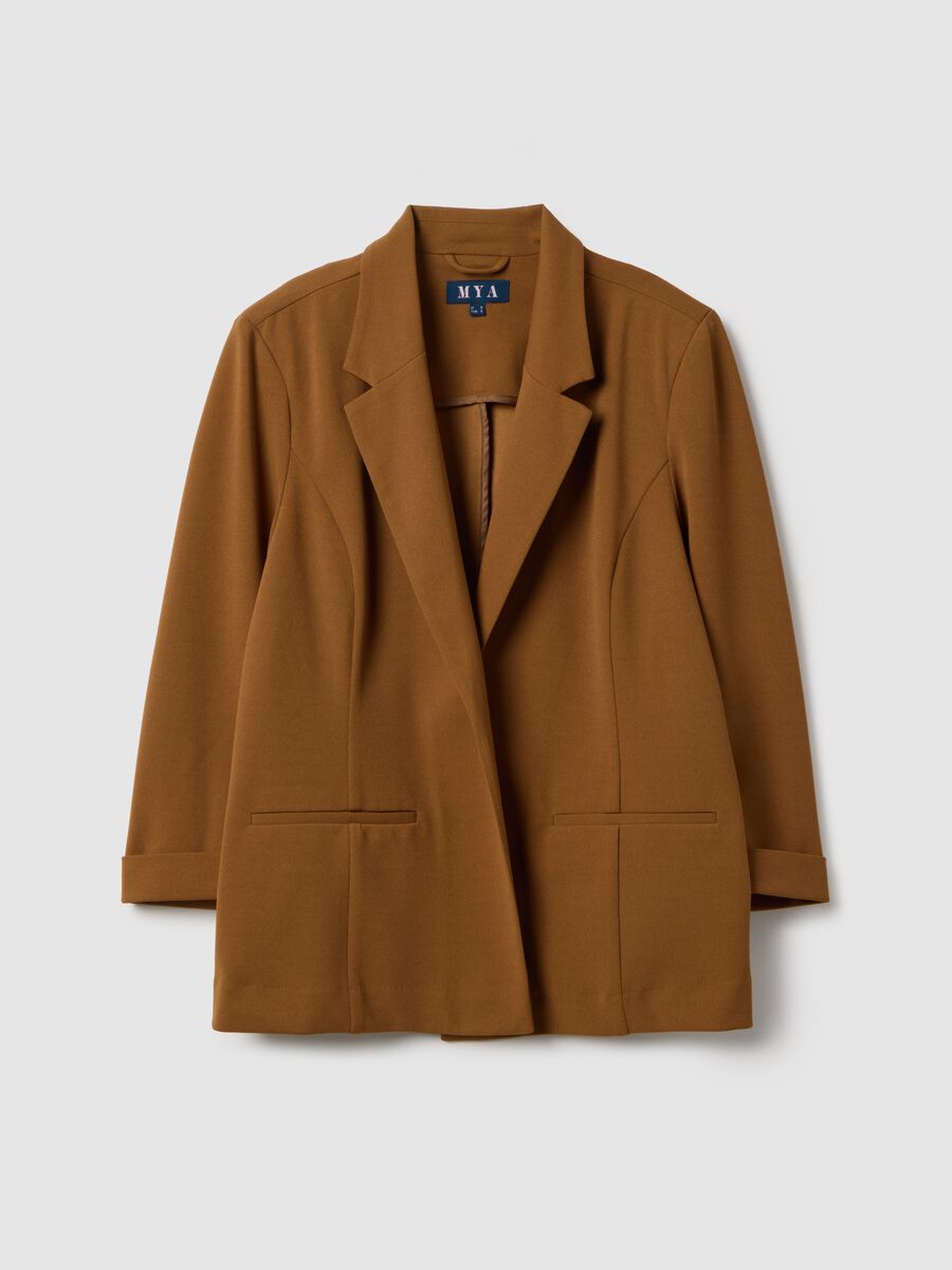 Blazer marrone regular fit_4