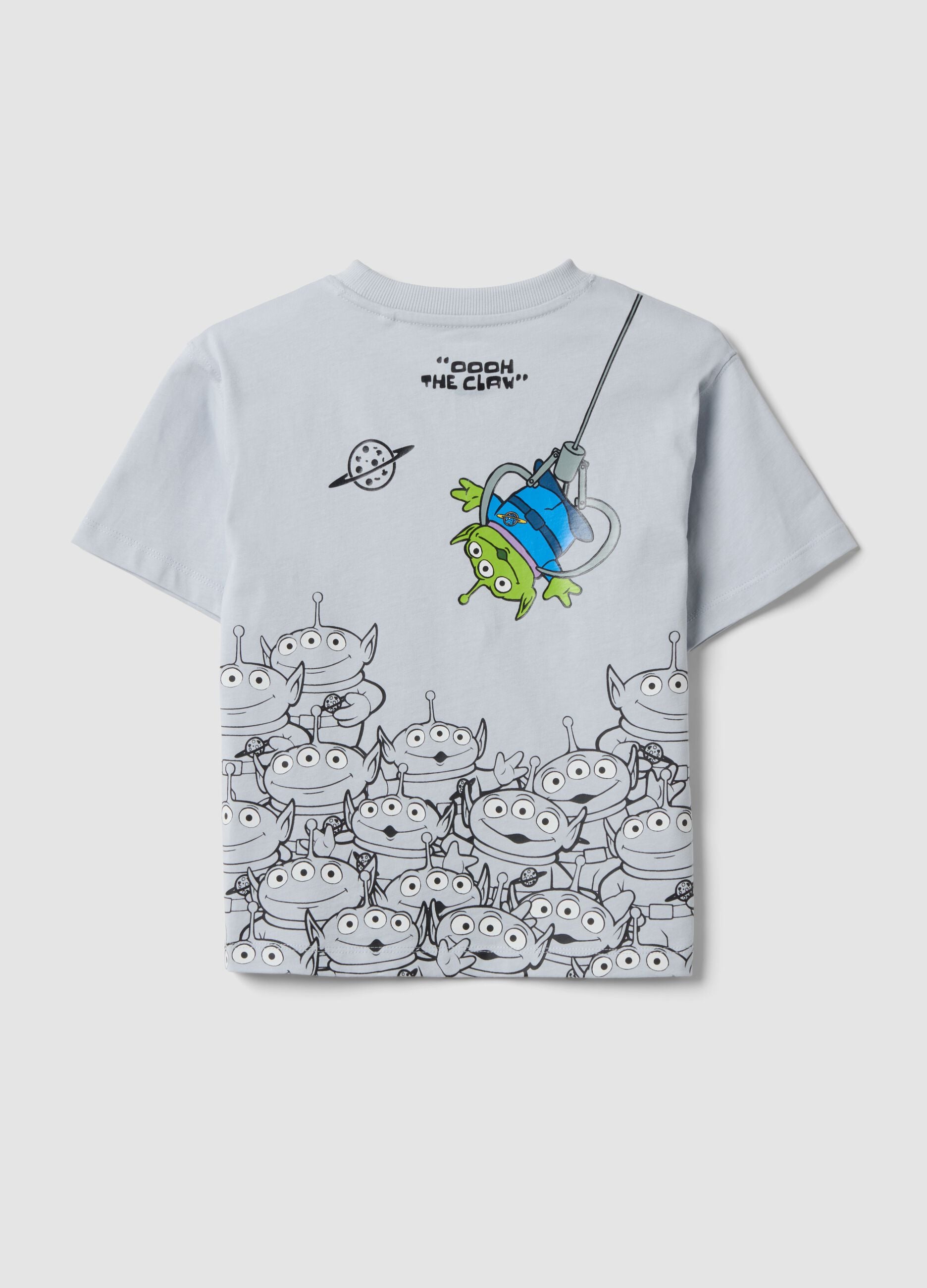 Grey pure cotton Toy Story graphic T-shirt for boys