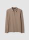 Grey stretch cotton-blend piqu&eacute; polo shirt, Easy Dry, regular fit_0