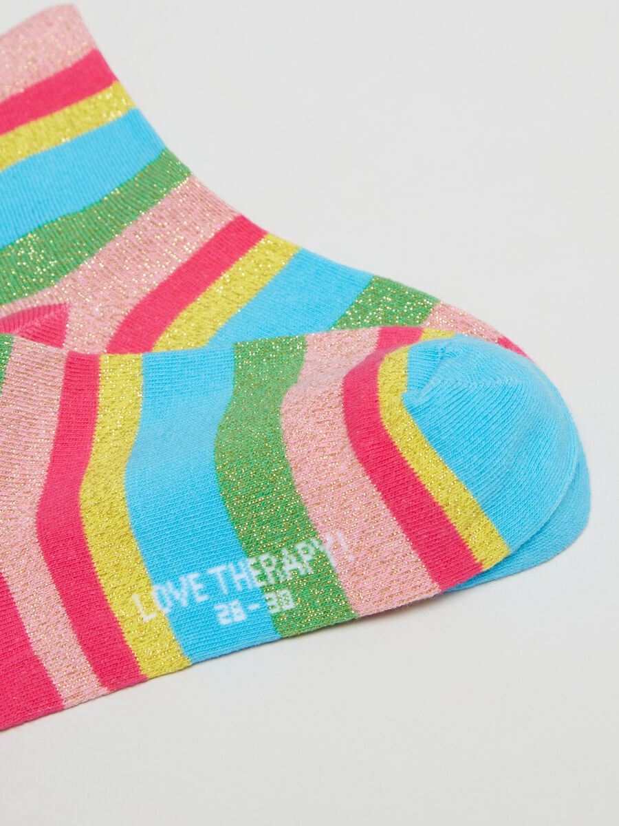 Calze a righe multicolore con lurex_2
