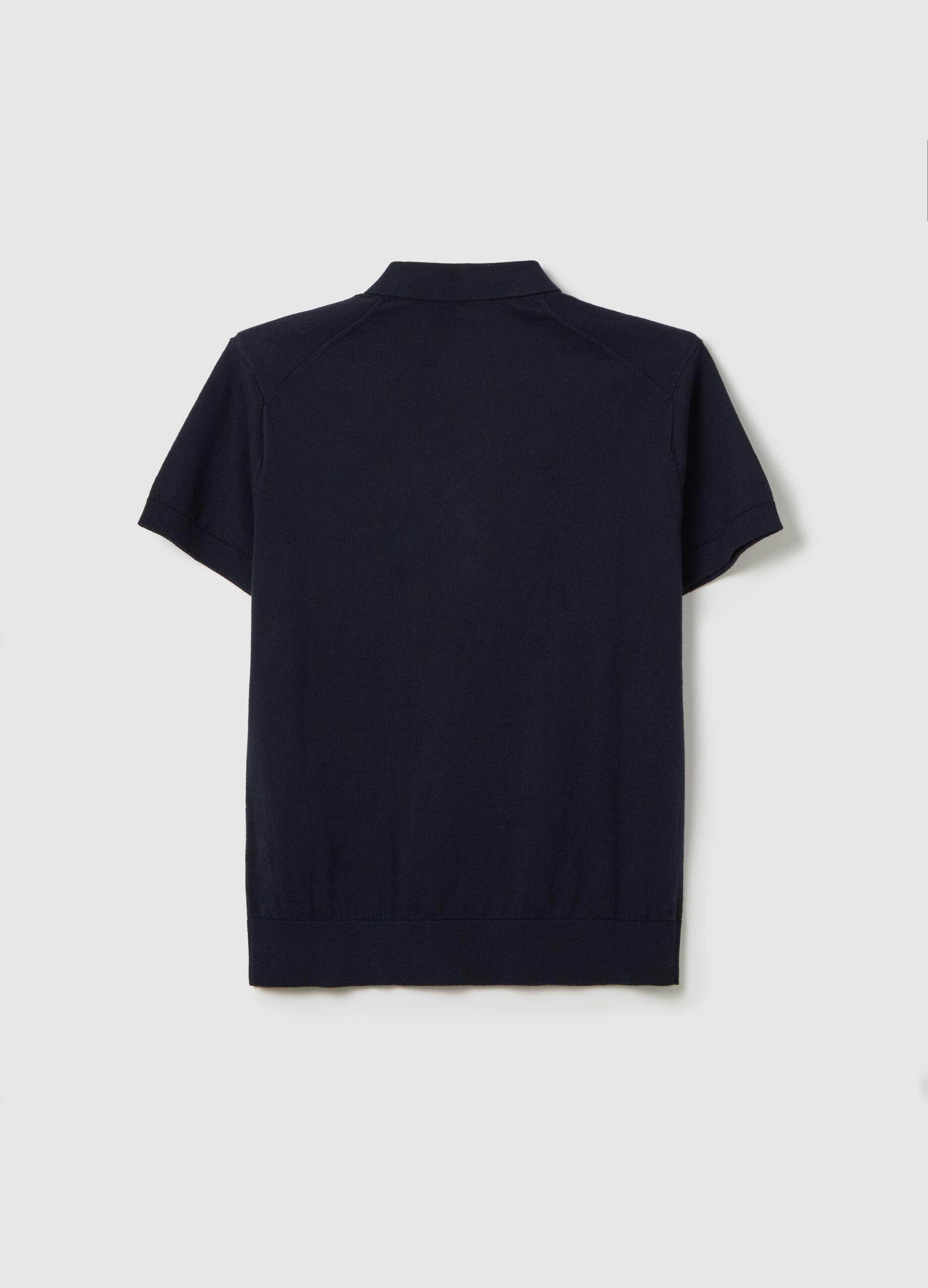 Blue short sleeve polo in OVS Kids cotton