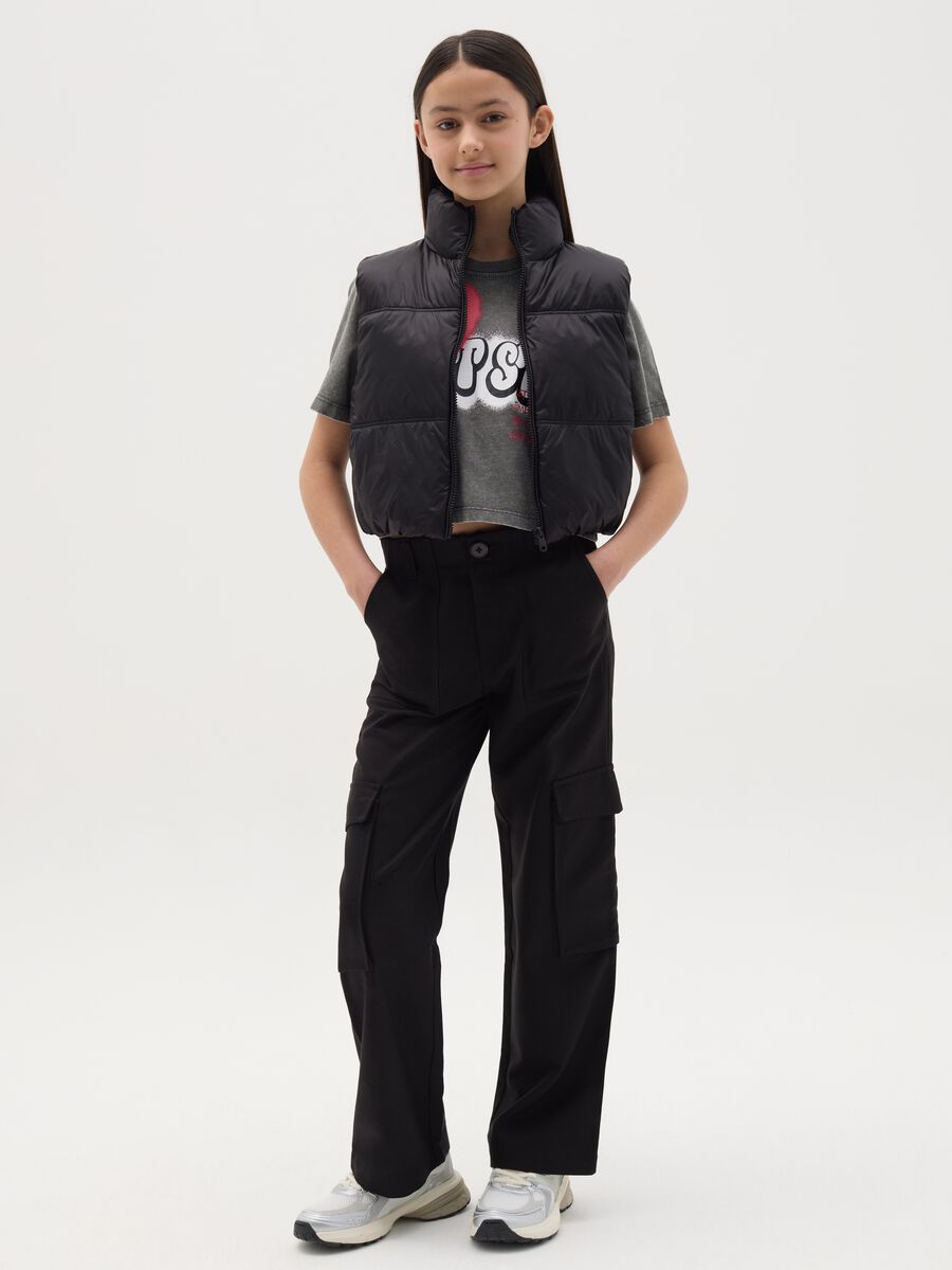 Pantalone cargo a gamba larga _1