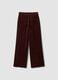 Brown The Iconic Pants straight-fit stretch cotton corduroy trousers_6