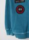 Children's sweatshirt in pure blue cotton, regular fit_3