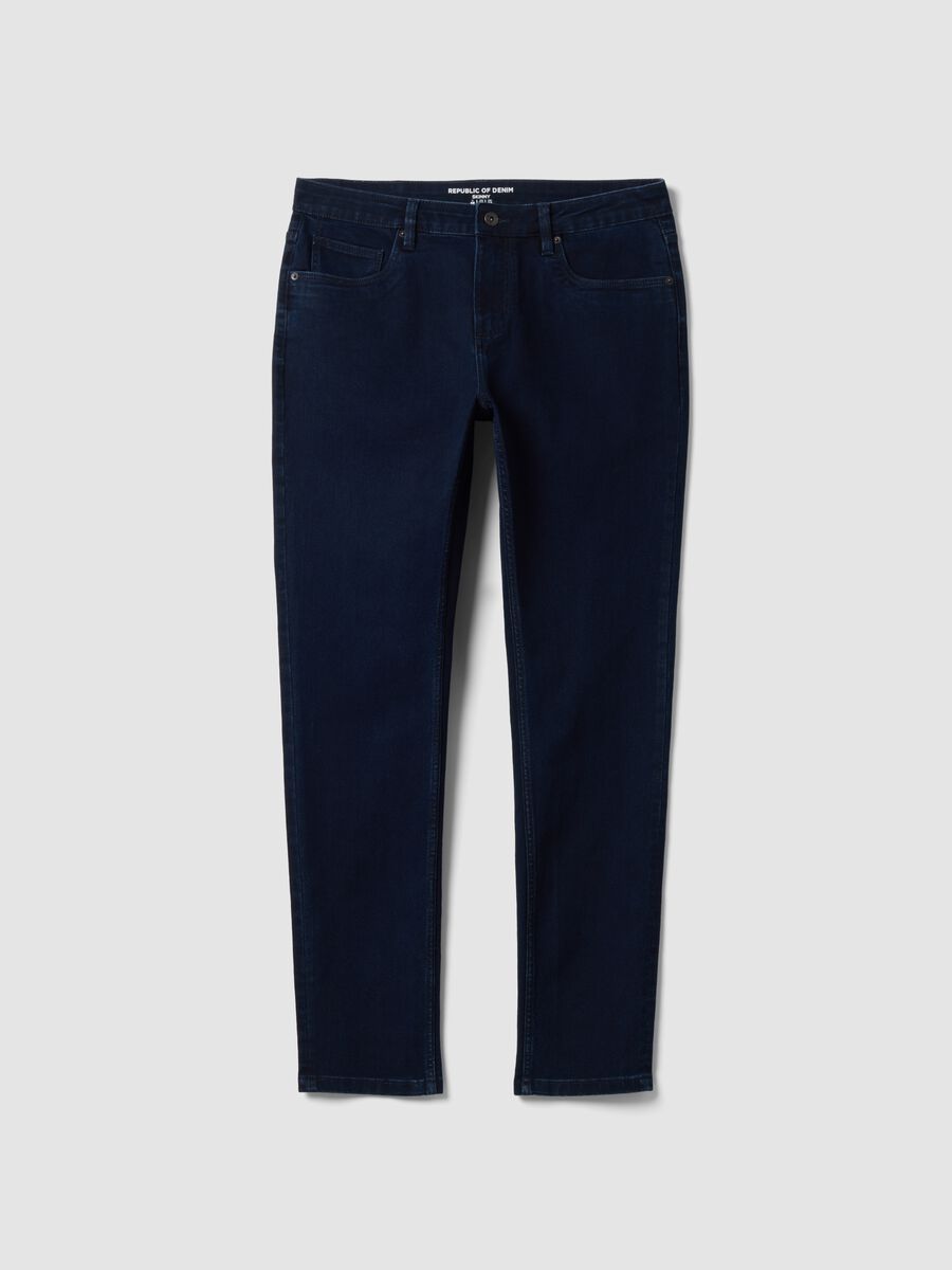 Skinny-fit stretch cotton denim jeans_0
