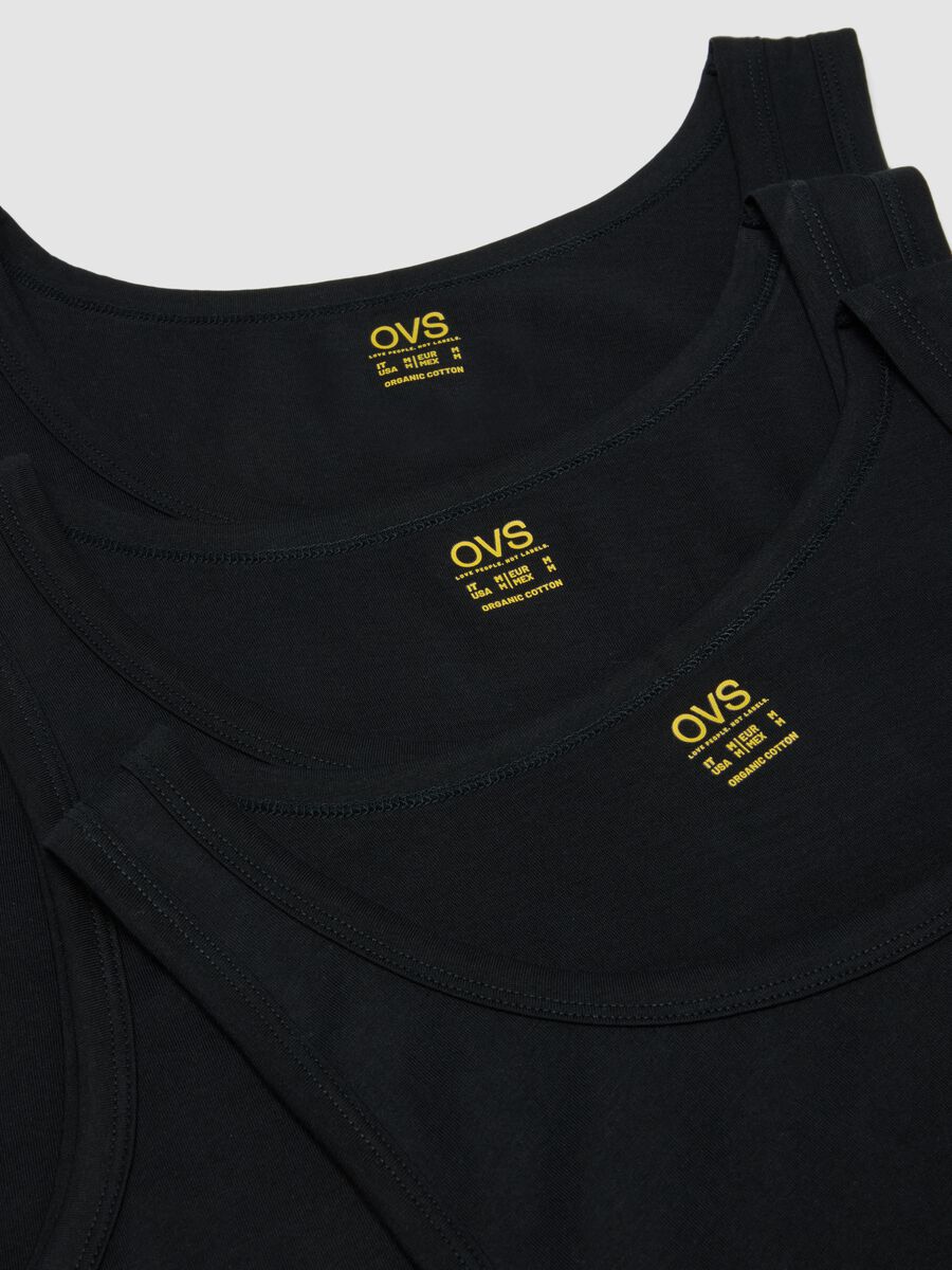 3-pack of blue organic cotton vests_5